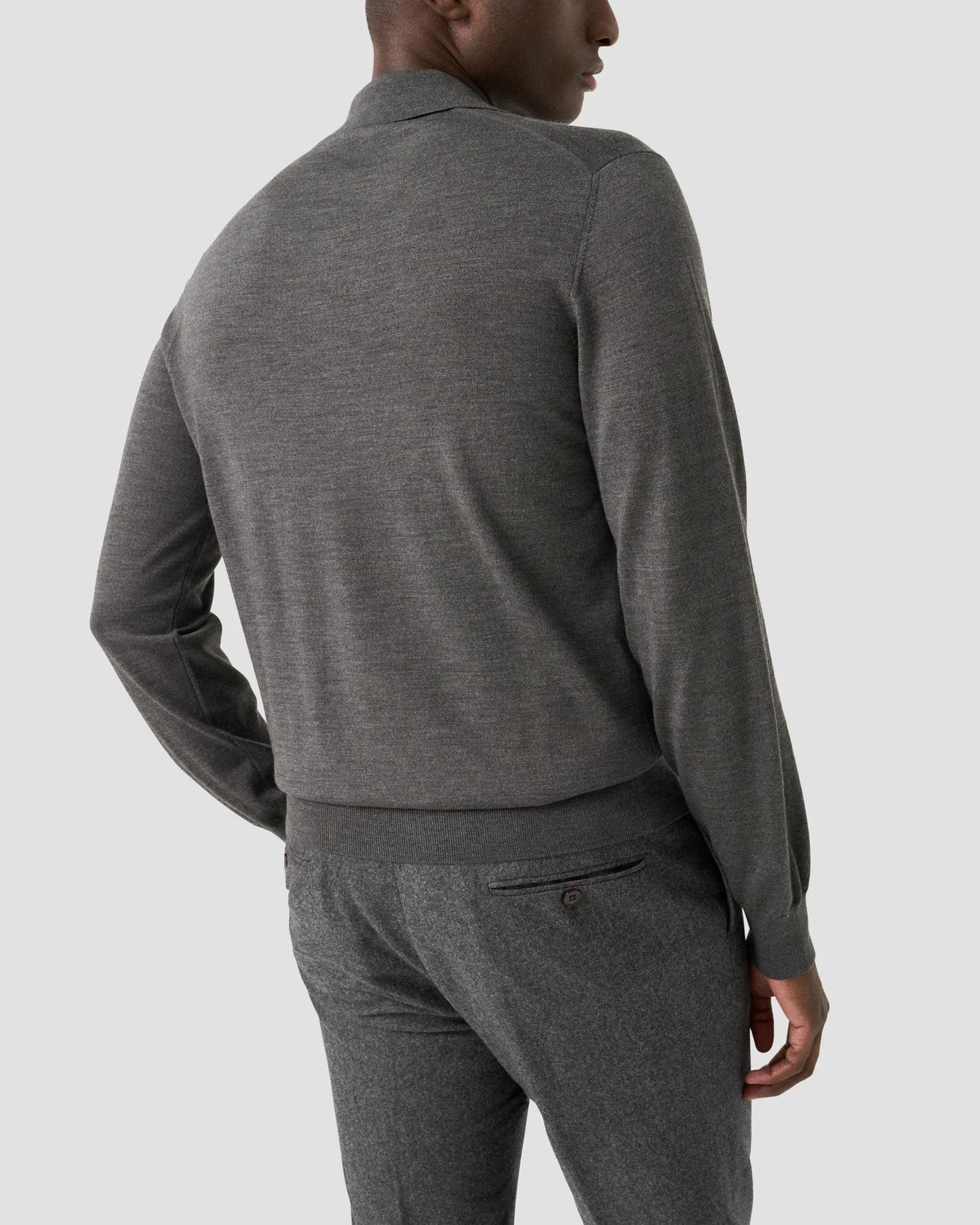 ETON Sweaters Fine Knit Polo Sweater