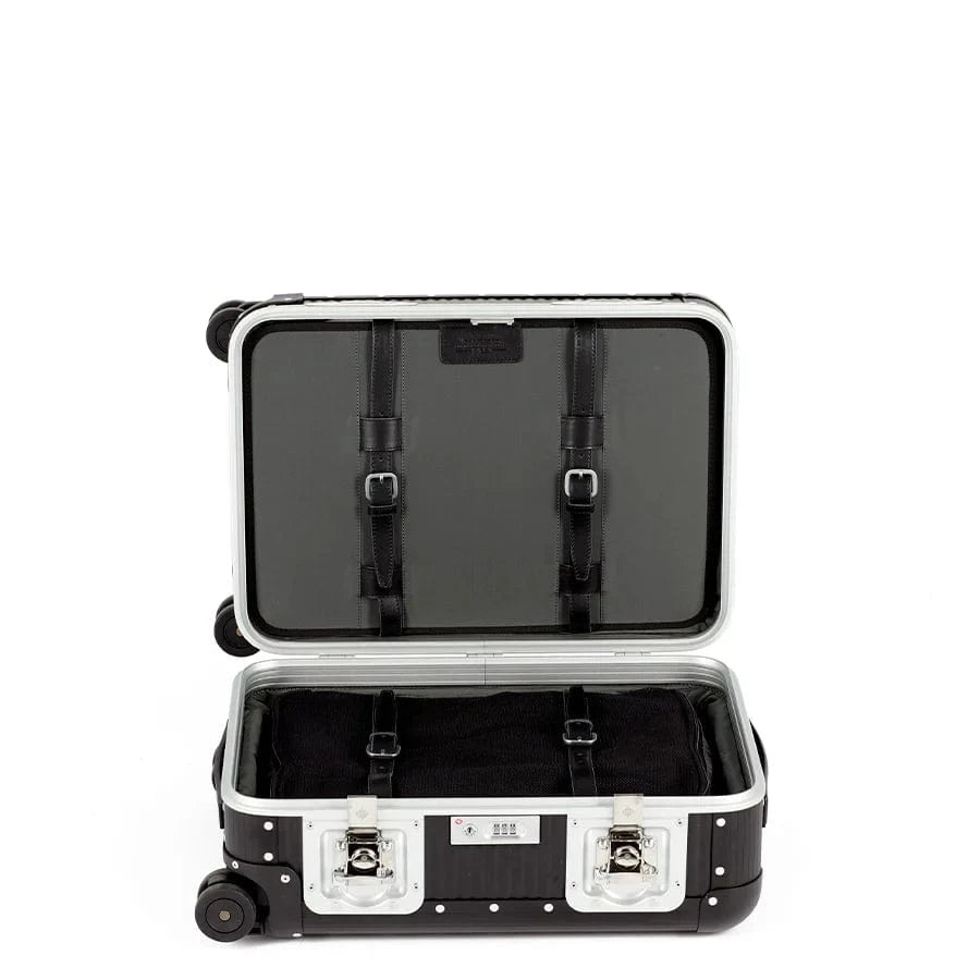 F.P.M. Luggage Bank Spinner 55M in Caviar Black