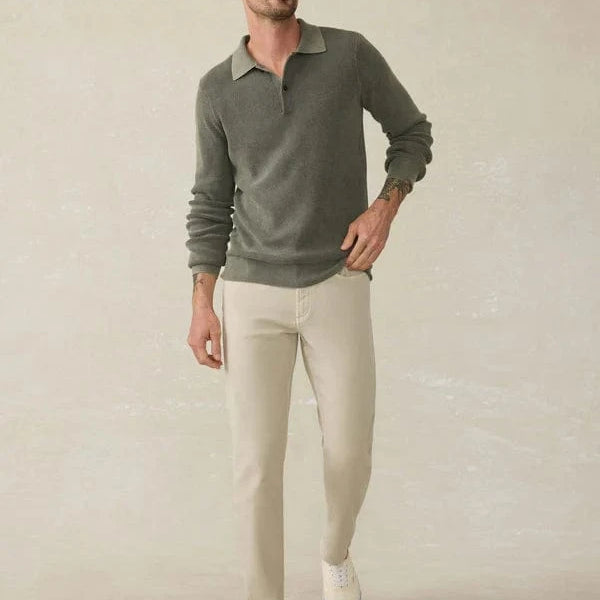 Faherty 5-Pockets STONE / 29X30 Stretch Terry 5-Pocket Pant