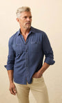 Faherty Flannels & Overshirts BLN / S Field Knit Shirt