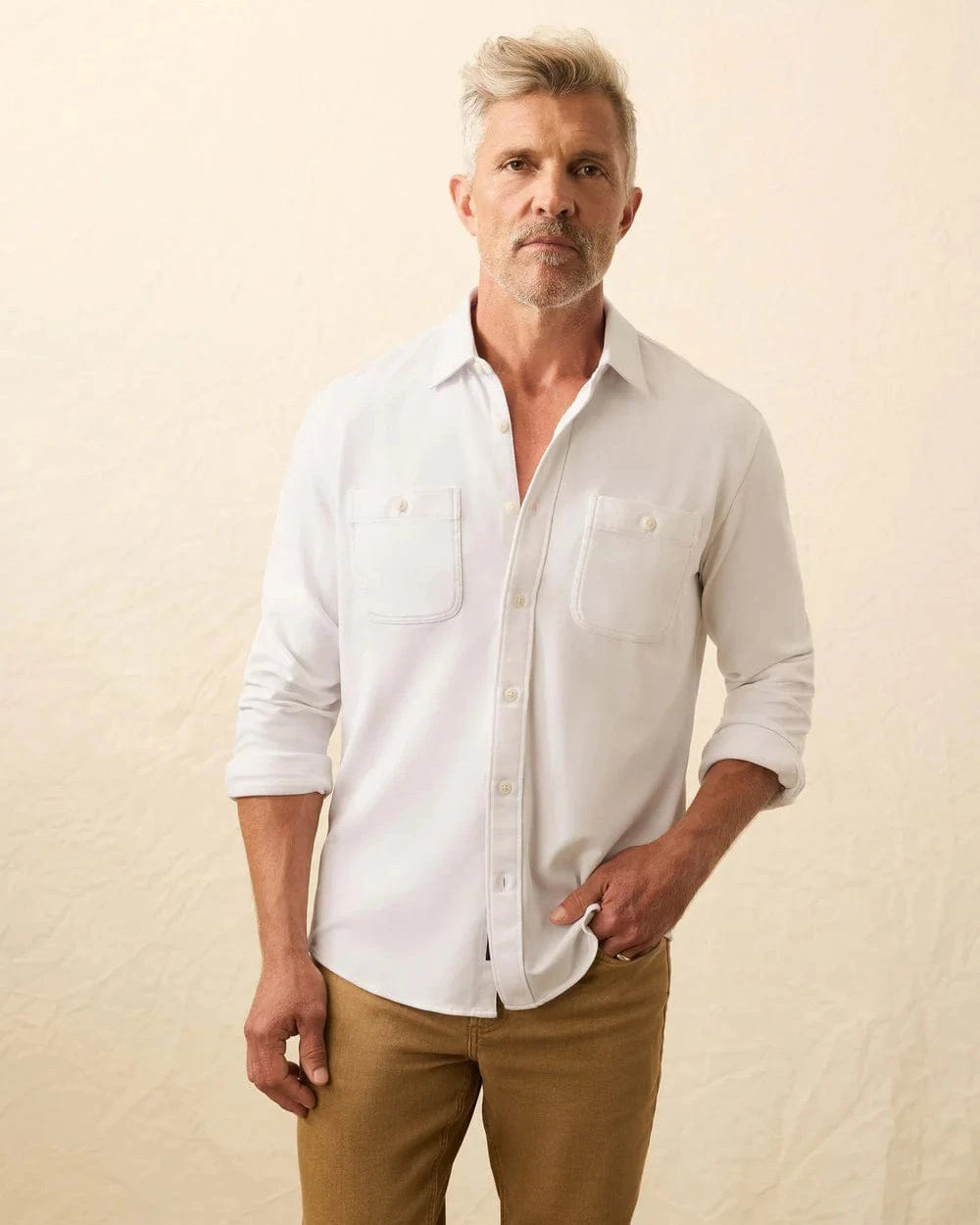 Faherty Flannels & Overshirts PUW / S Field Knit Shirt