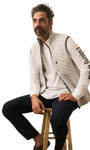 Faherty Outerwear Epic Quilted Fleece Vest - Ivory Peak Heather