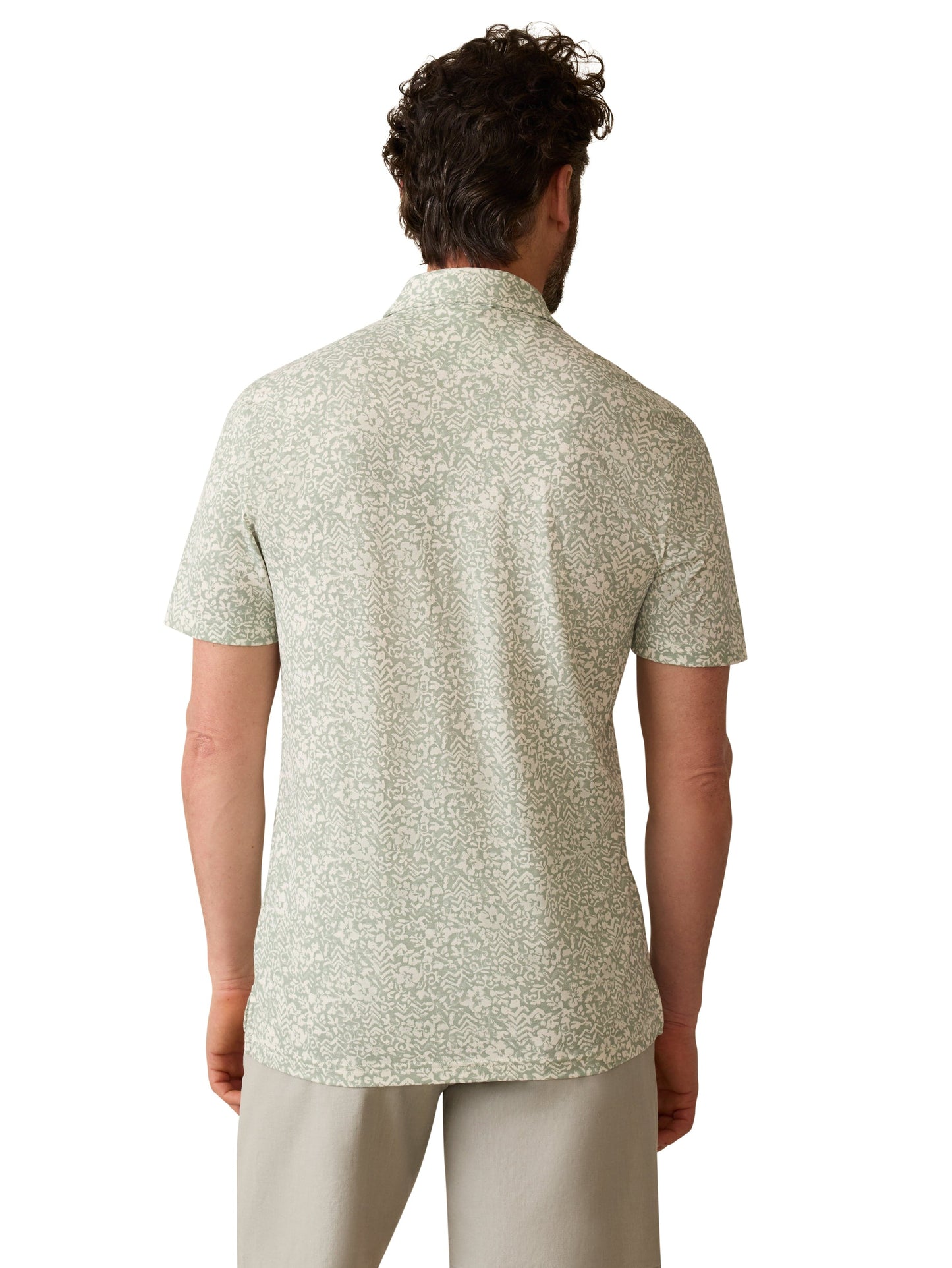 Faherty Polos Short-Sleeve Movement Pique Polo - Dusty Sage Hilo
