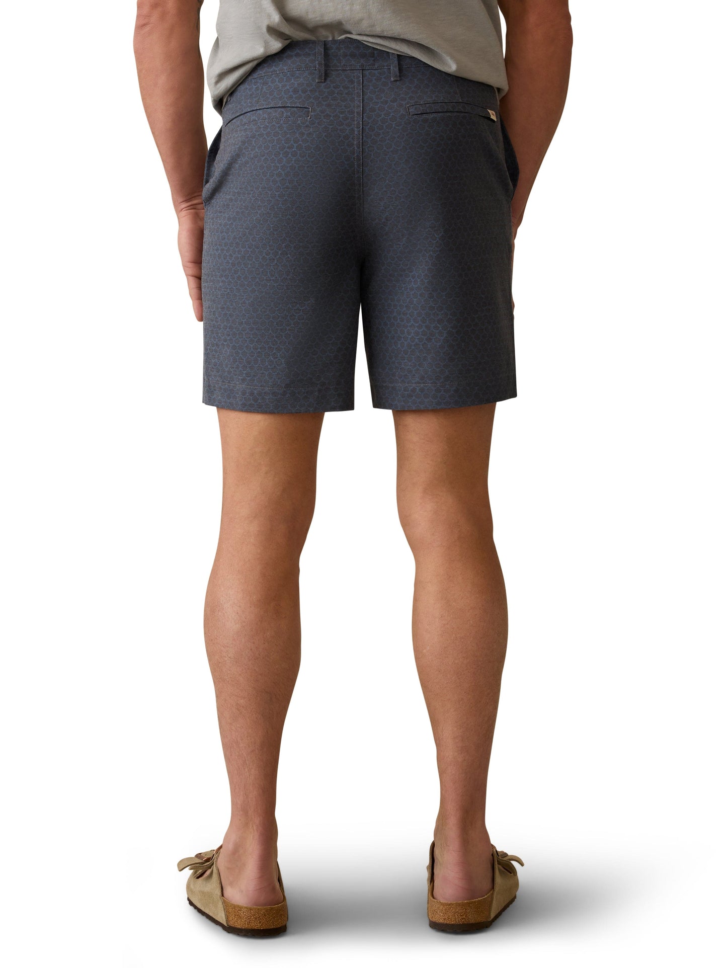 Faherty Shorts All Day Short 2.0 (7") - Midnight Fishscale