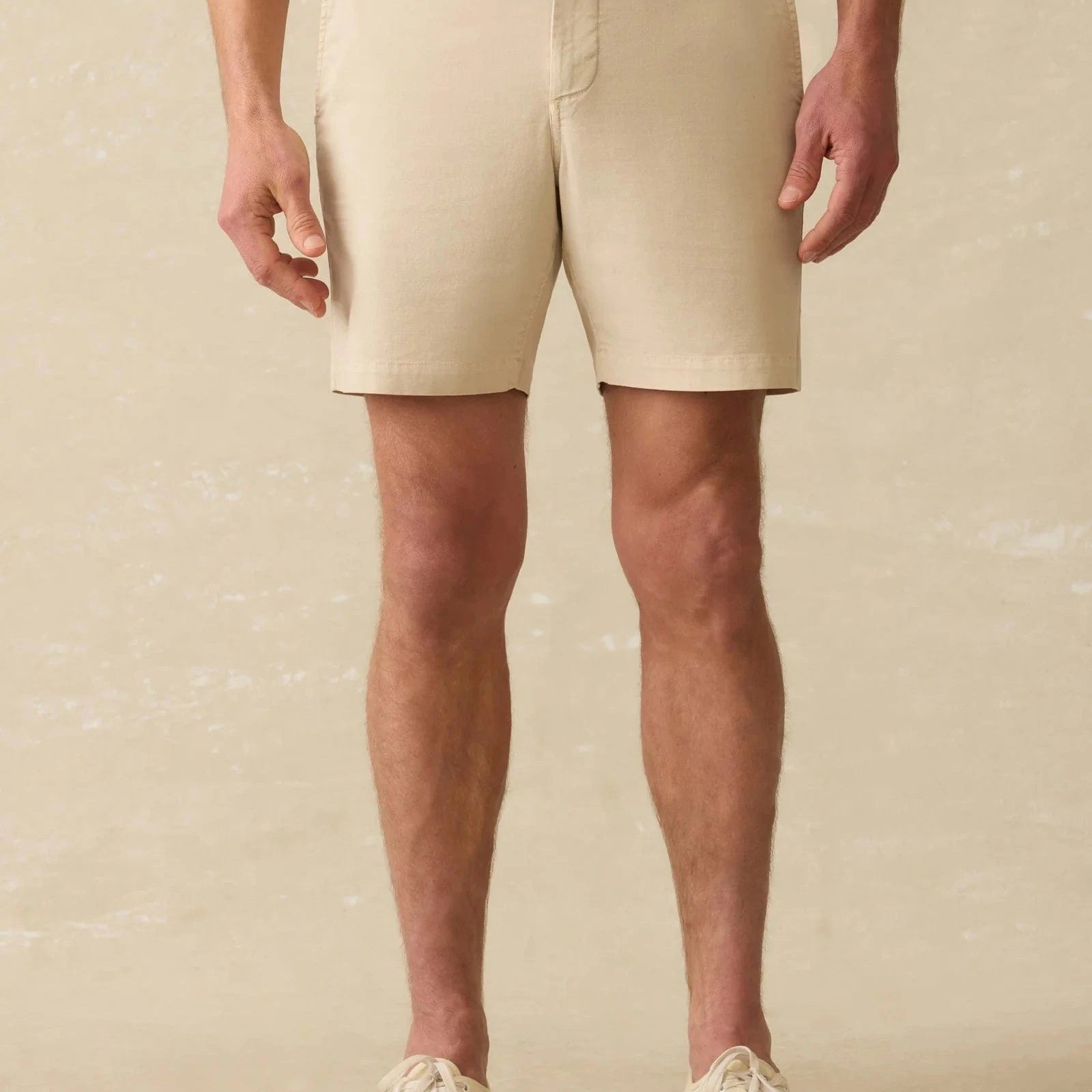 Faherty Shorts Essential Chino Short (8") - Stone
