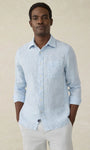 Faherty Sport Shirts light blue melange / M Laguna Linen Shirt