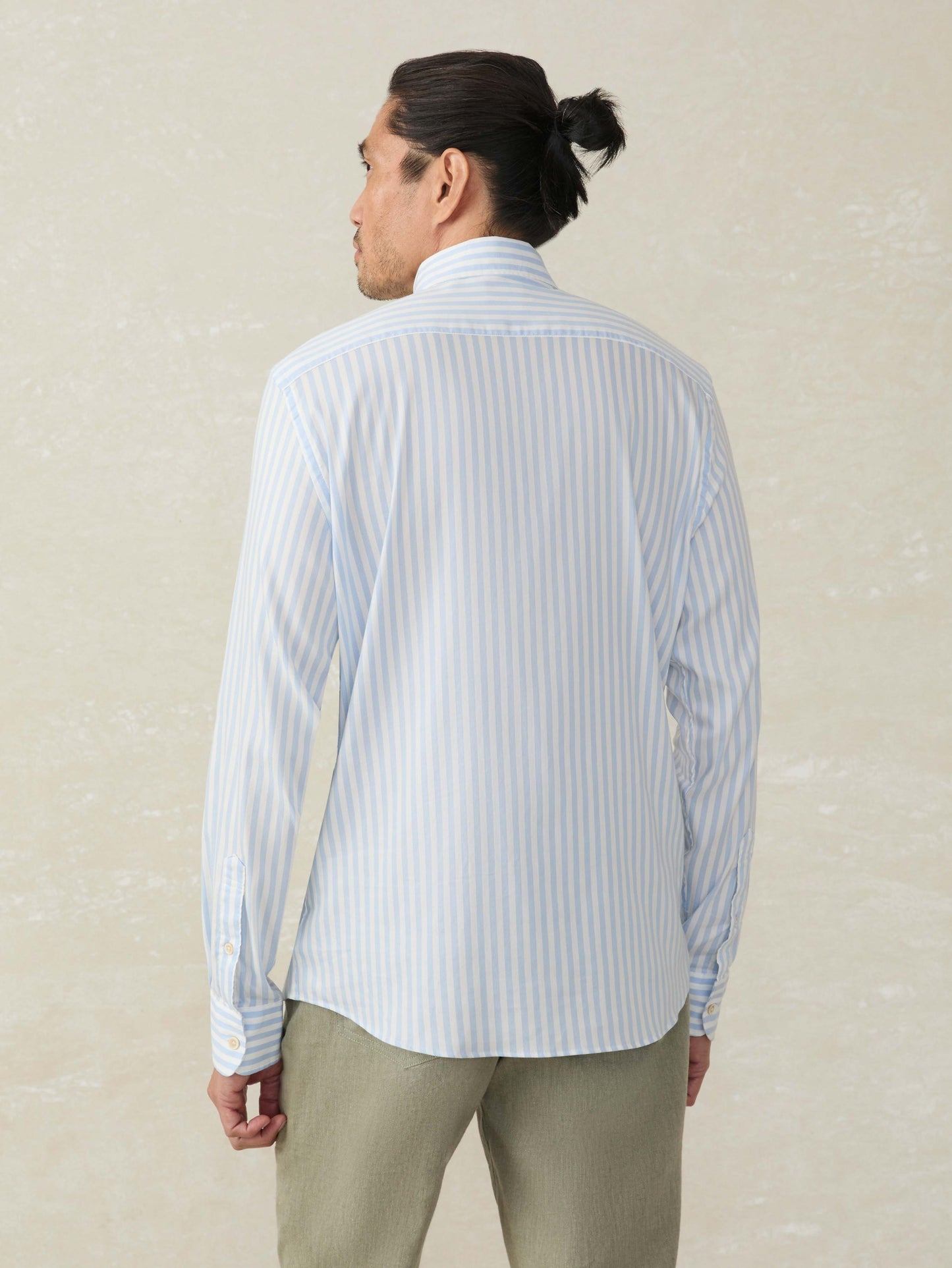 Faherty Sport Shirts Movement Monterey Shirt - Blue Cape Stripe