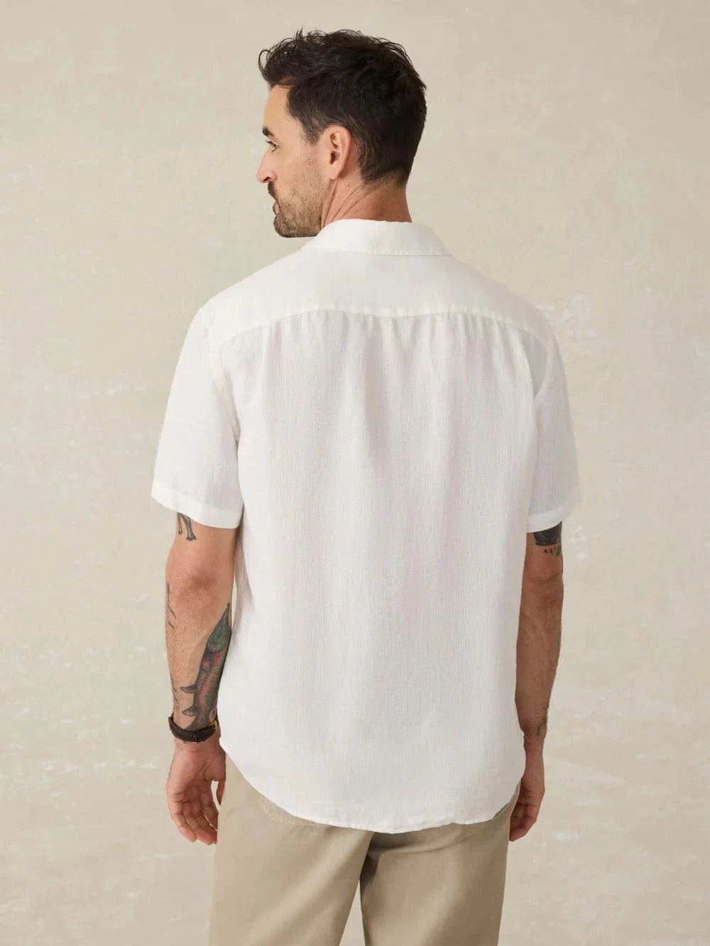 Faherty Sport Shirts Short-Sleeve Palma Linen Shirt