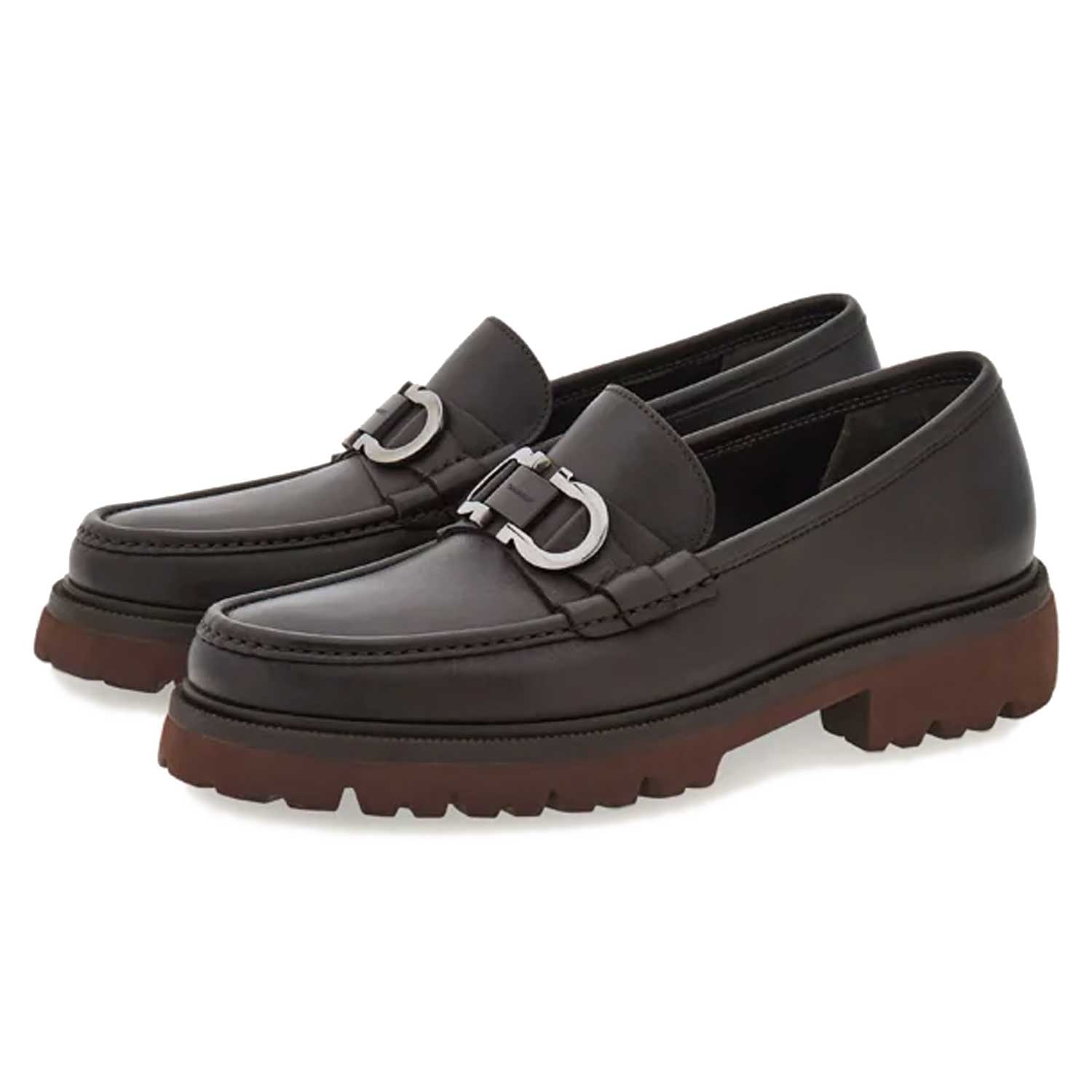 ferragamo dress shoes Ferragamo Men's Cocoon Loafer - Brown