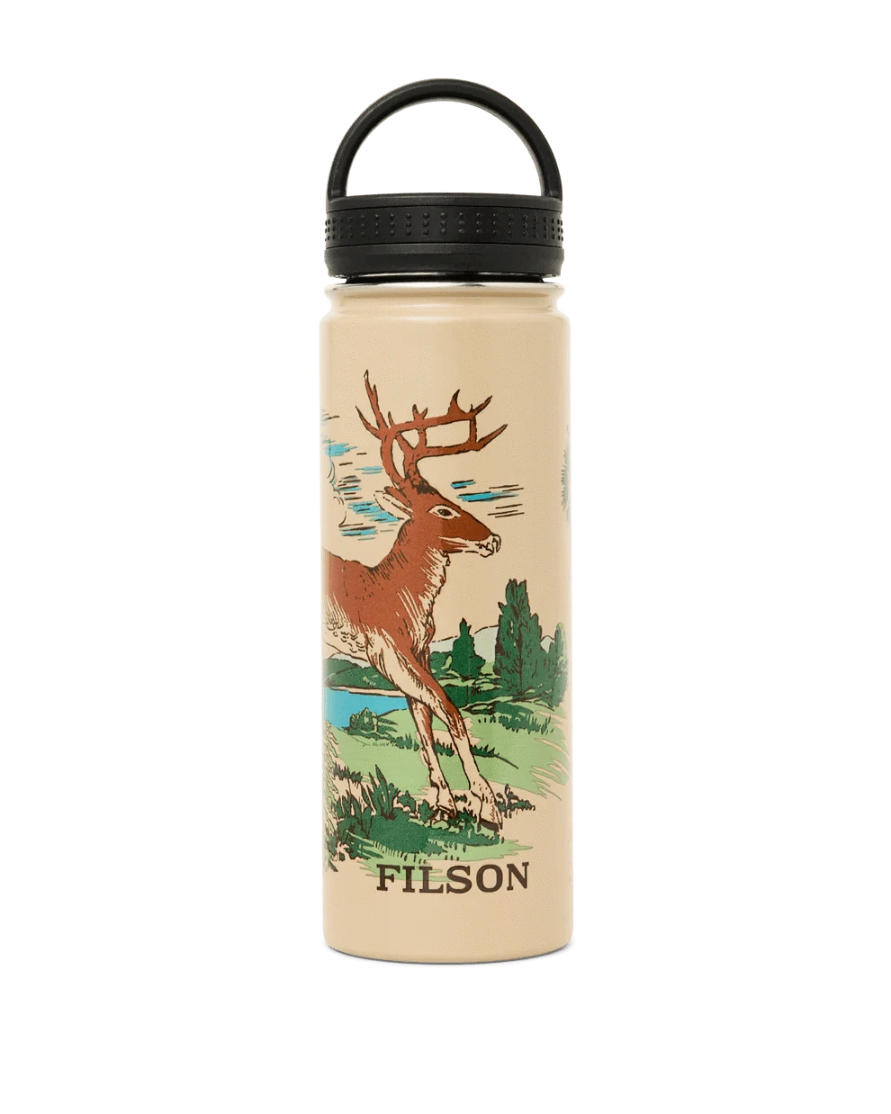 Filson Drinkwear Sandstone/ Deer Leap / One Size 20 oz. Metal Water Bottle