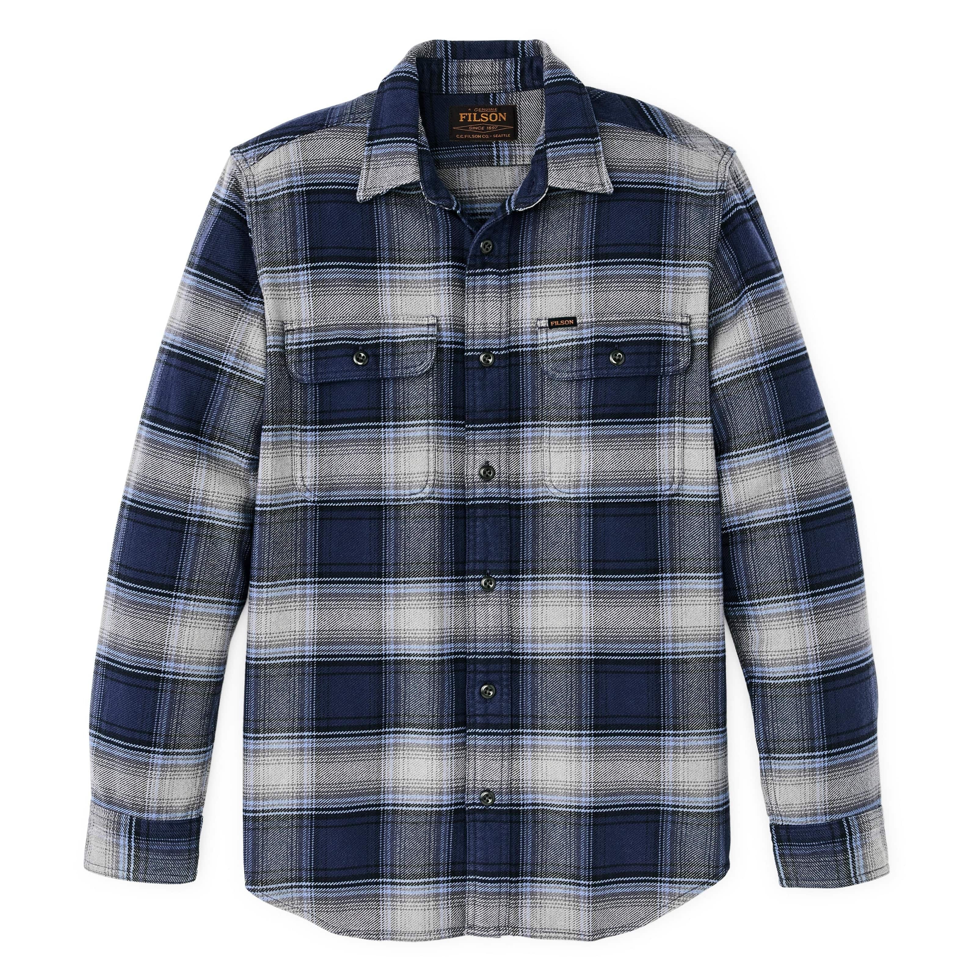 Filson Flannels & Overshirts LIGHT BLUE / NAVY PLAID / M Vintage Flannel Work Shirt