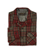 Filson Sport Shirts Buckner Wool Camp Shirt- Olive / Red / Multi Plaid