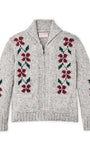 Filson Sweaters GRAY FLOWER / XS Women's Zippered Wool Sweater