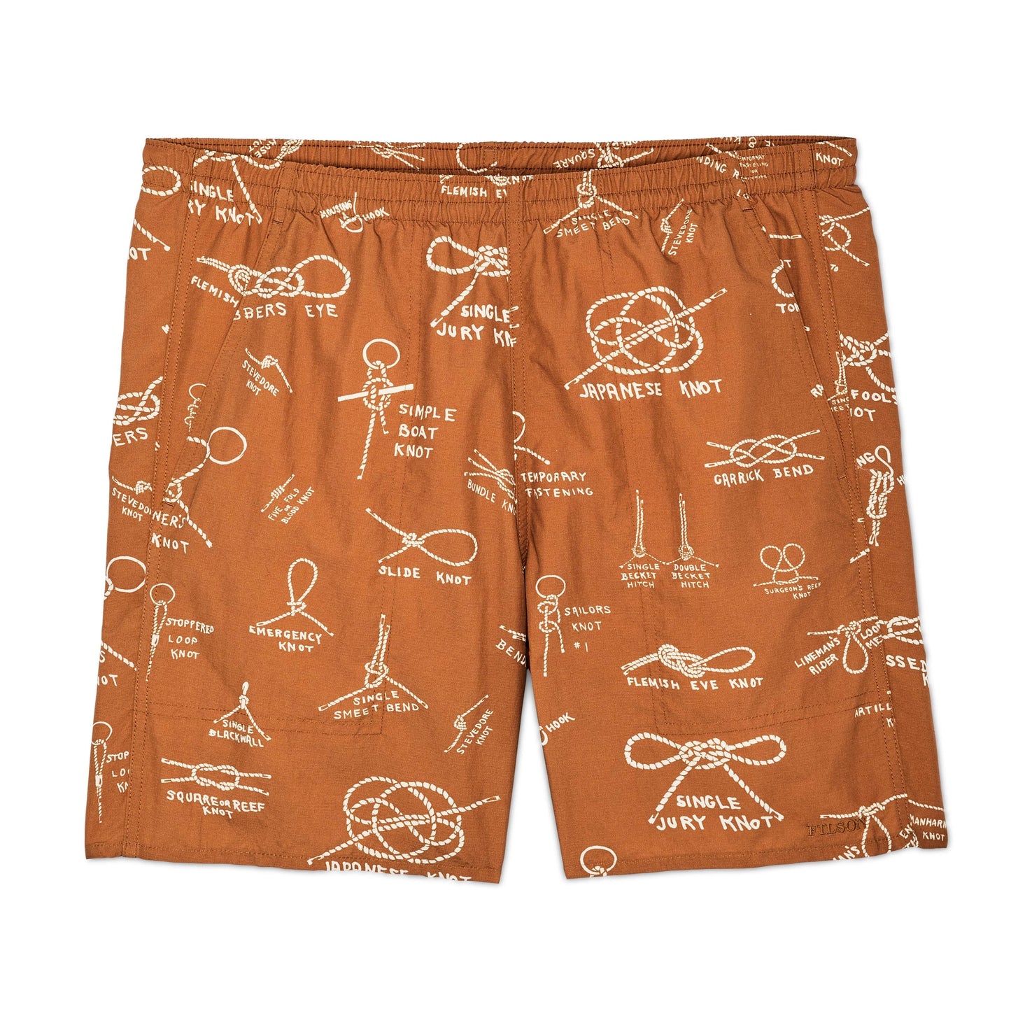 Filson Swimwear Oxbow Lake Trunks- Bourbon / Knots