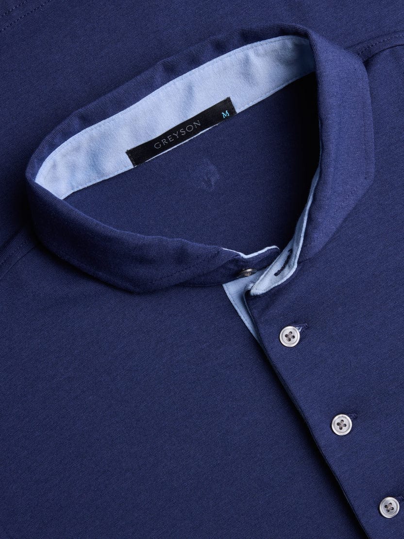 Greyson Clothiers Polos Apache Long Sleeve Polo - Maltese Blue