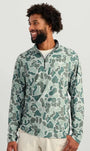 HUK 1/4 Zip 013 / S KC Print Leeward Lightweight Fleece 1/4 Zip