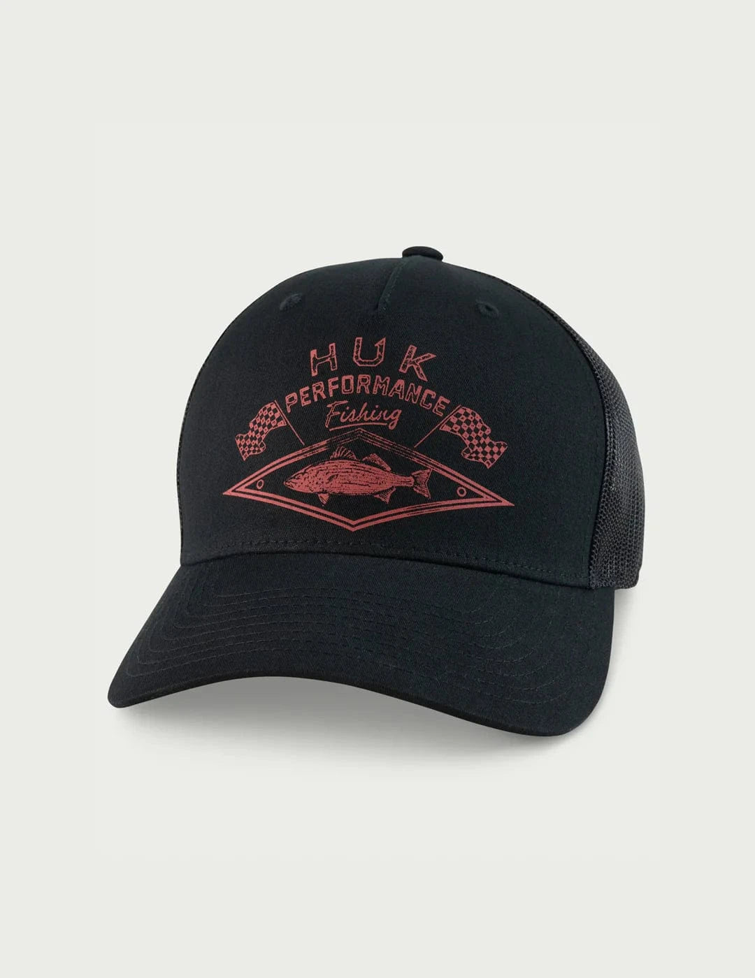 Huk Hats Checkered Flag Trucker Hat