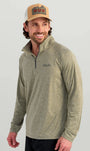 HUK Sweaters Airweight Heather 1/4 Zip