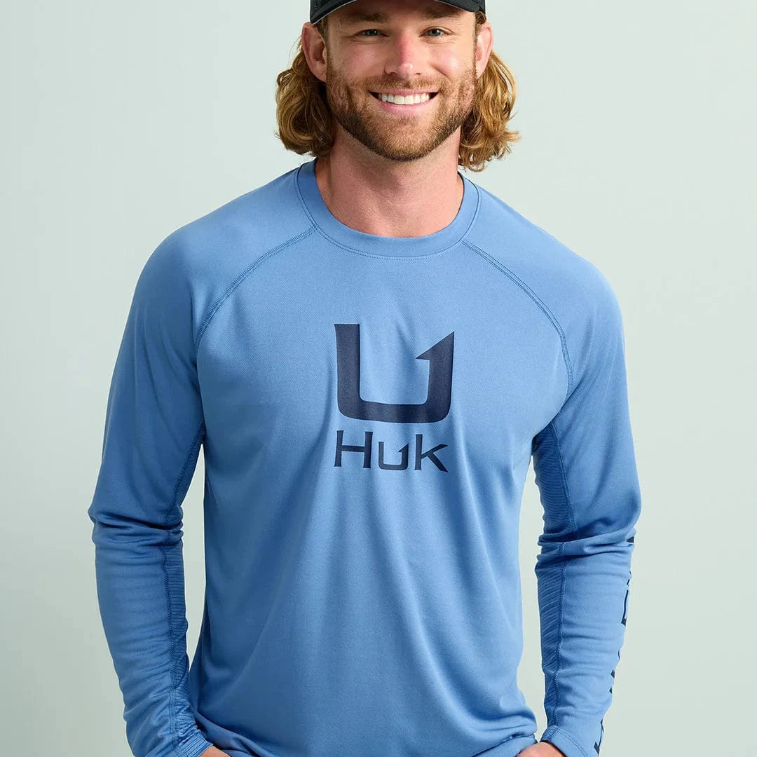 Huk T-Shirts Icon KC Graphic Performance Crew - Graphic Quiet Harbor