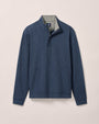 Johnnie-O 1/4 Zip Rubin Herringbone Cotton Cashmere 1/4 Zip Pullover