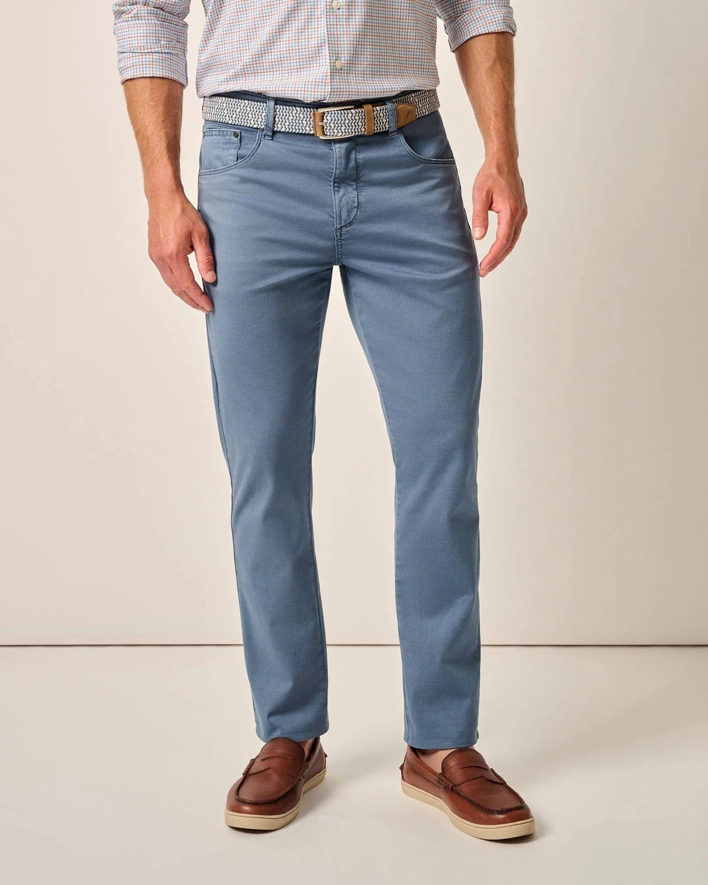 Johnnie-O 5-Pockets Blue Horizon / 34x30 Carmel Sateen 5-Pocket Pants