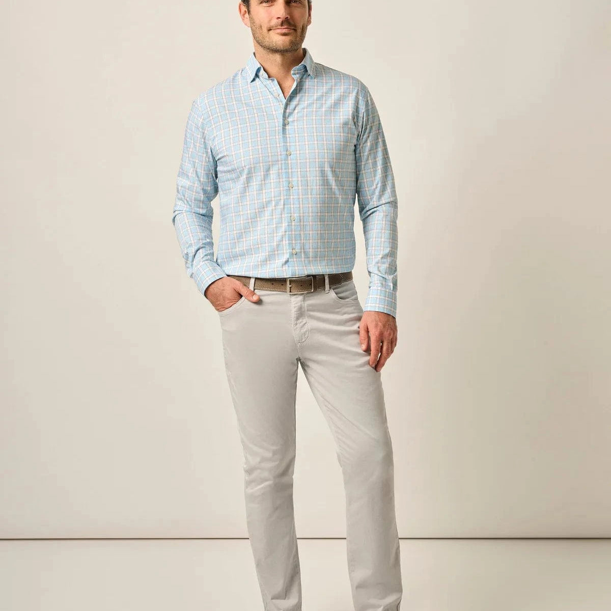 Johnnie-O 5-Pockets CHRM / 30X32 Carmel Sateen 5-Pocket Pants