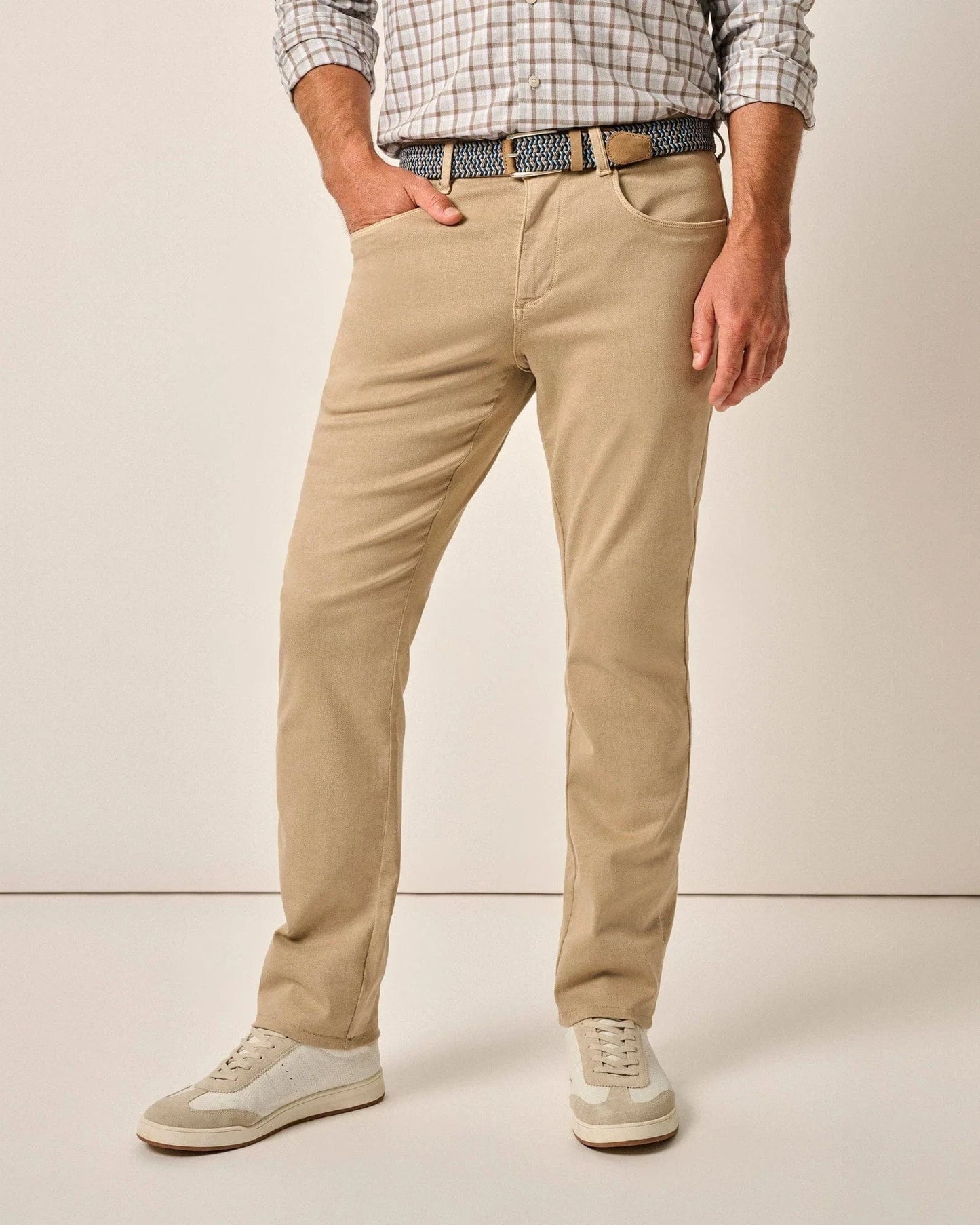 Johnnie-O 5-Pockets Khaki / 34x30 Carmel Sateen 5-Pocket Pants