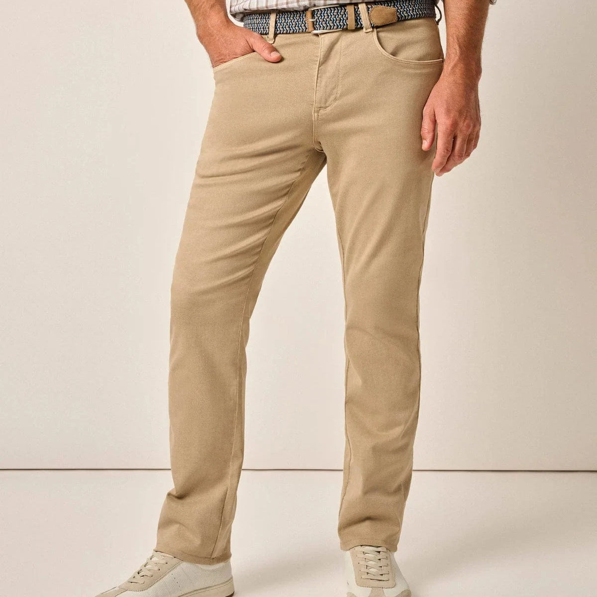Johnnie-O 5-Pockets KHKI / 34X32 Carmel Sateen 5-Pocket Pants
