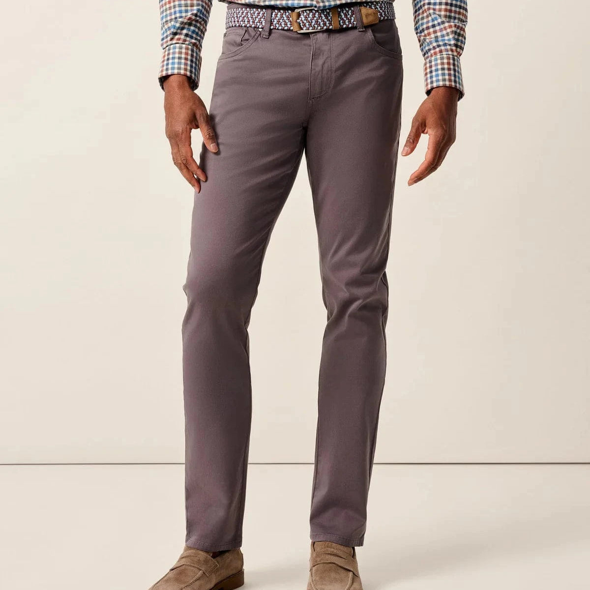 Johnnie-O 5-Pockets PEWT / 33X30 Carmel Sateen 5-Pocket Pants