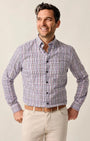 Johnnie-O Dress Shirts COFFEE / M Natural Performance Button Down Shirt - Adelson
