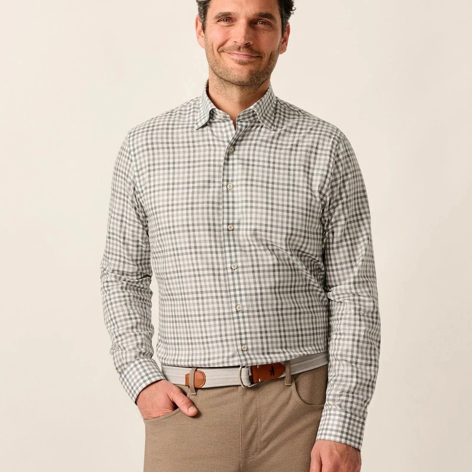 Johnnie-O Dress Shirts GRAY / S Top Shelf Button Down Shirt - Kionn