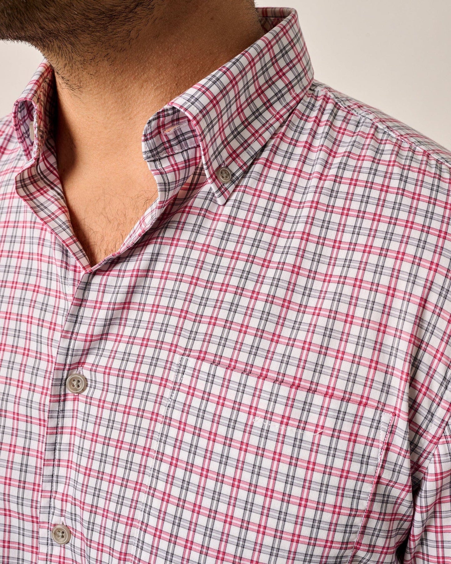 Johnnie-O Dress Shirts Malibu Red / M Natural Performance Button Down Shirt - Morganstern