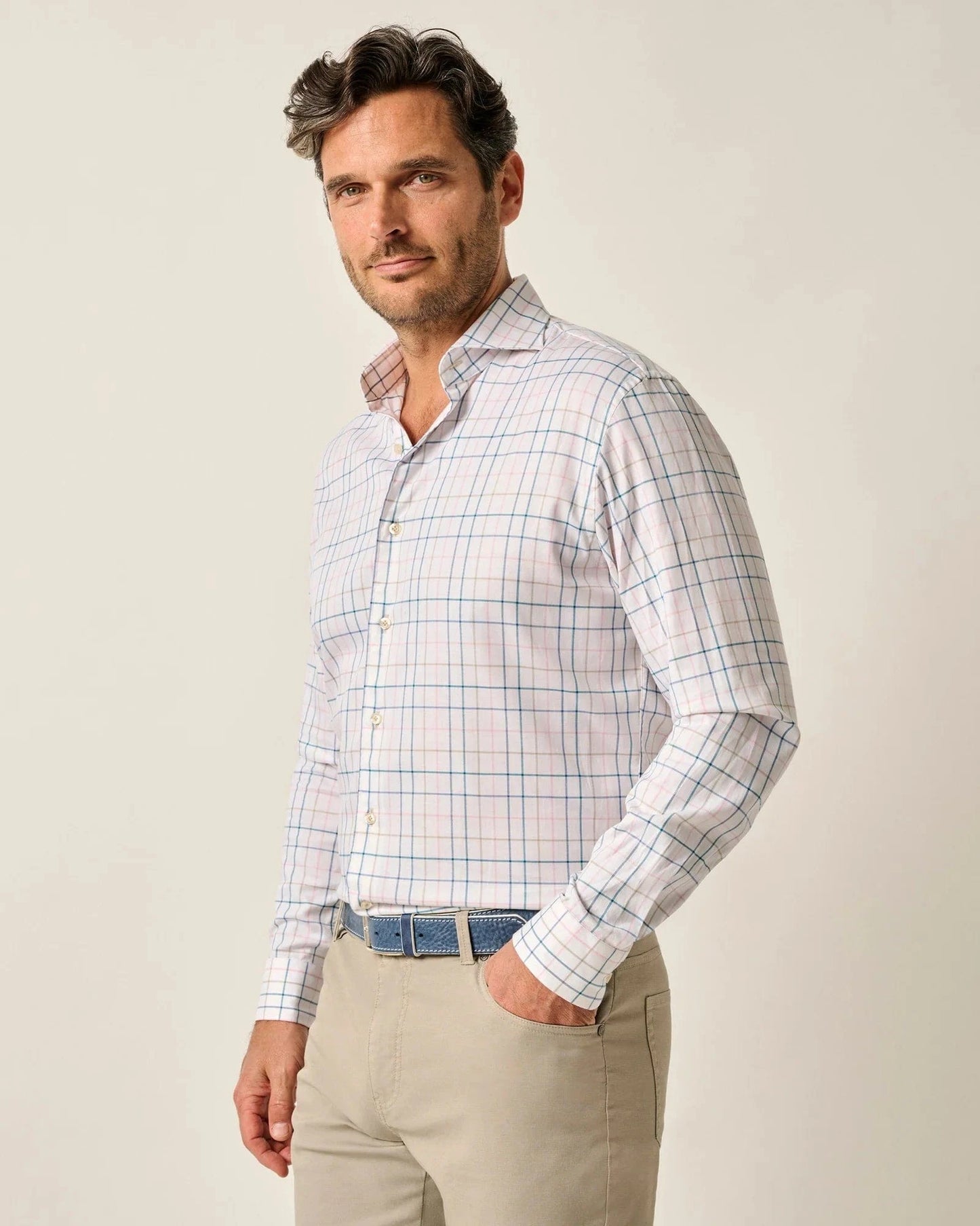 Johnnie-O Dress Shirts White / M Top Shelf Button Down Shirt - Peyton