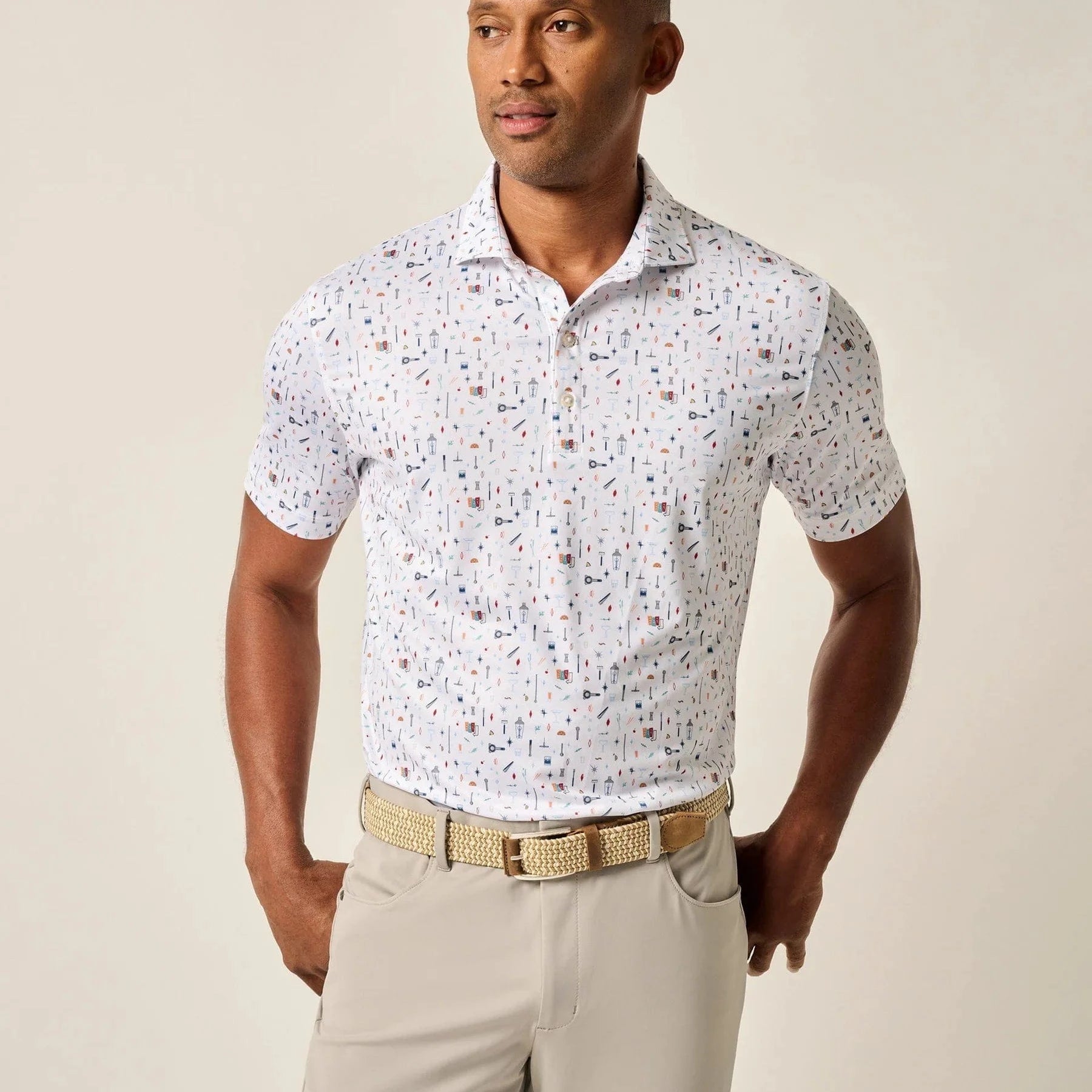 Johnnie O Polos Bar Cart Performance Jersey Polo