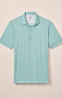 Johnnie O Polos Fernando Print Featherweight Polo - Green Grass