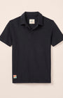 Johnnie O Polos Frankie French Terry Johnny Collar Polo - Navy