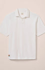Johnnie O Polos Frankie French Terry Johnny Collar Polo - White