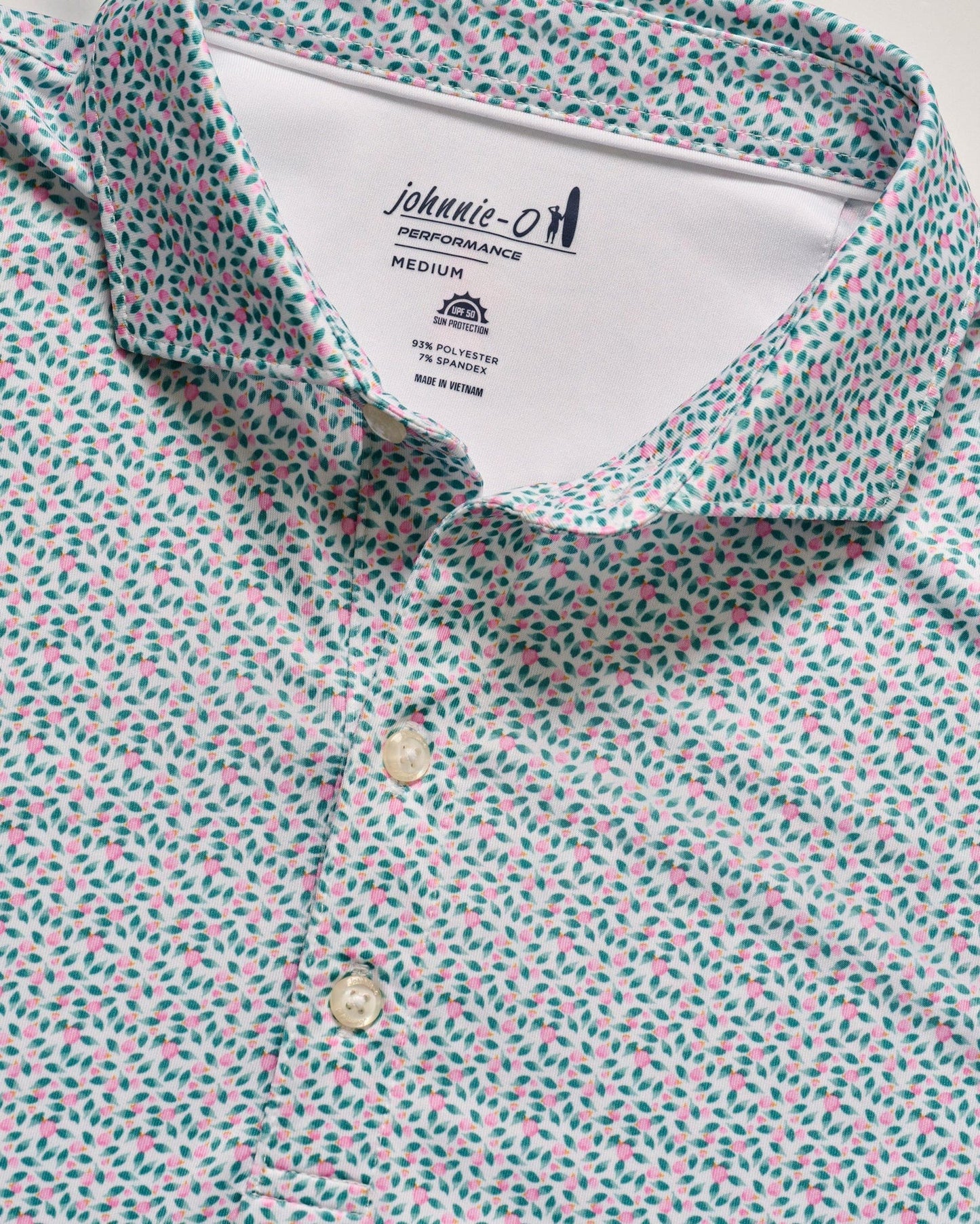 Johnnie O Polos Springwood Performance Jersey Polo - Porto Pink