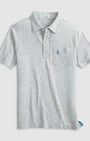 Johnnie O Polos The Heathered Original Polo 2.0- Grey
