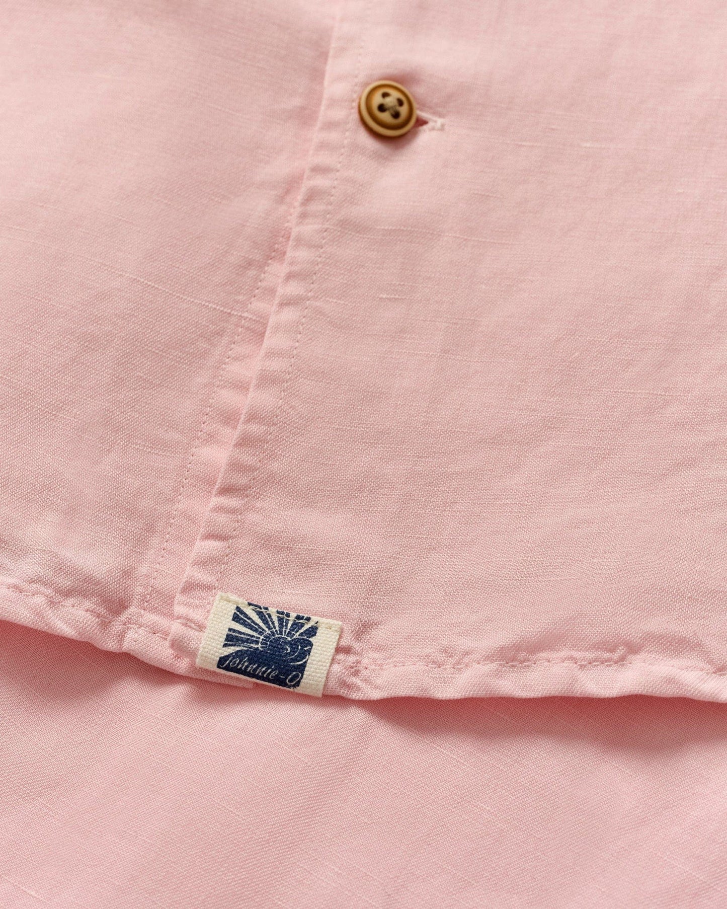 Johnnie O Sport Shirts Gianni Linen Button Down Shirt - Petal