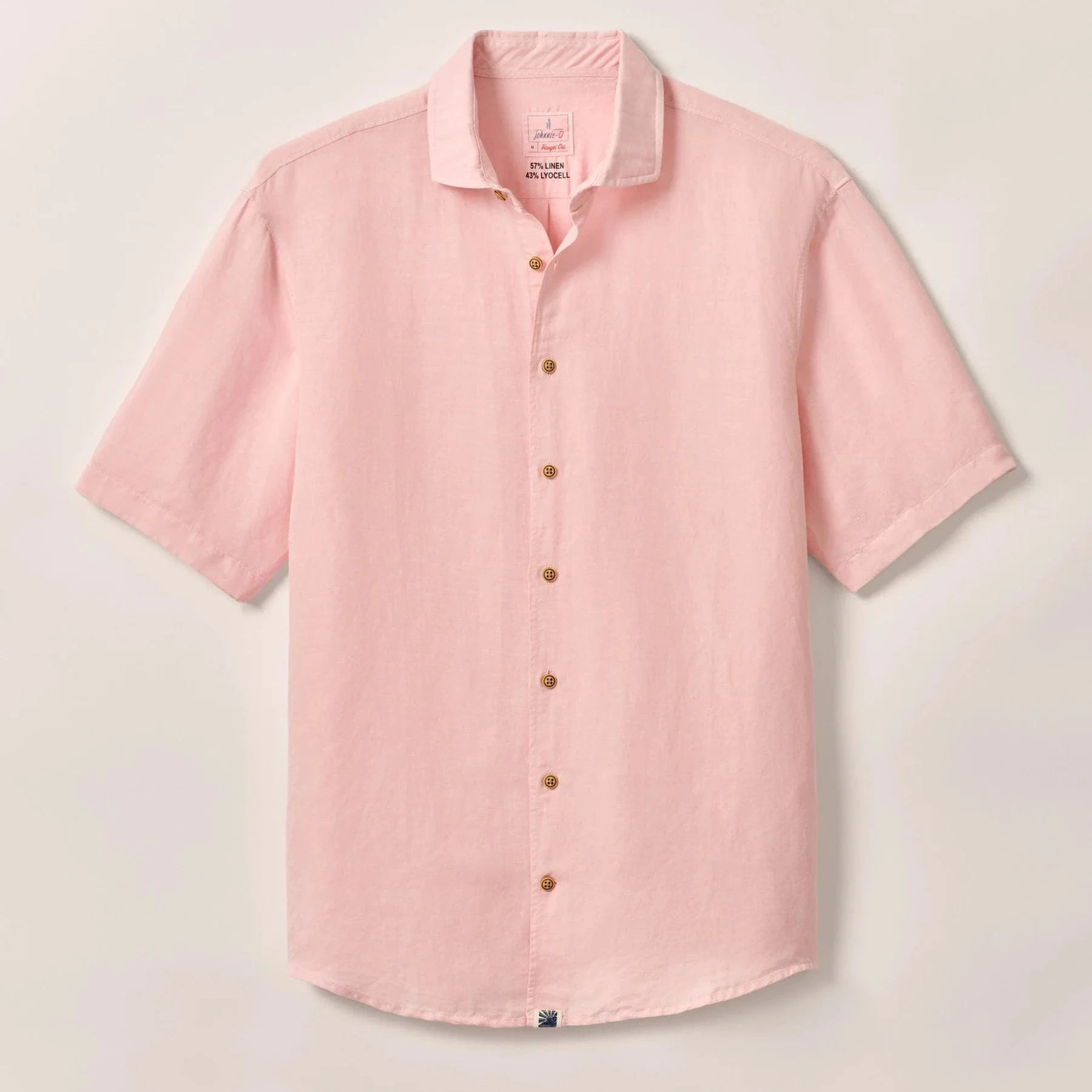 Johnnie O Sport Shirts Gianni Linen Button Down Shirt - Petal