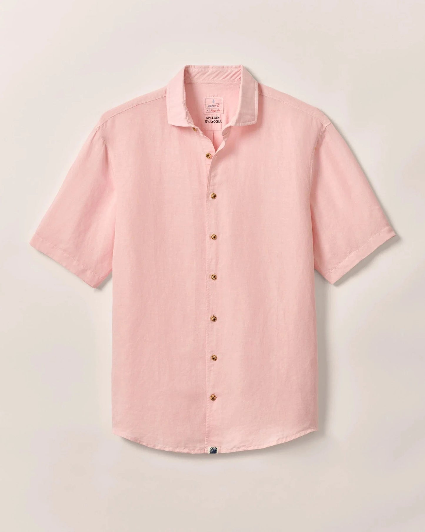Johnnie O Sport Shirts Gianni Linen Button Down Shirt - Petal