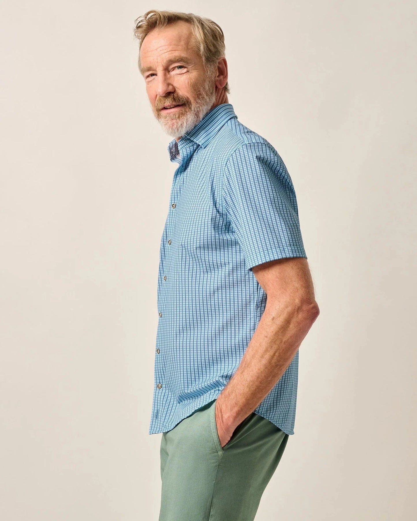 Johnnie-O Sport Shirts Maliblu / S Hangin' Out Knit Button Down Shirt - Josiah