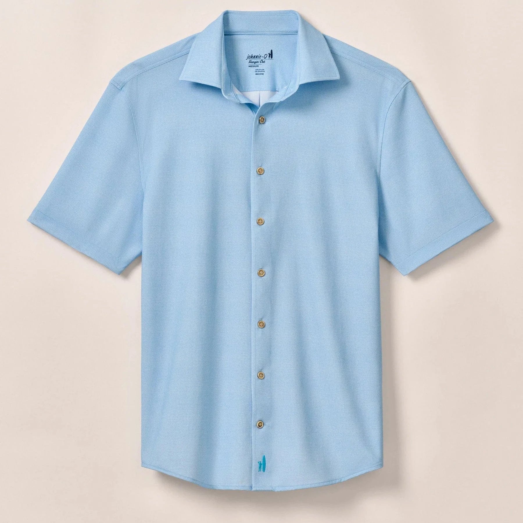 Johnnie O Sport Shirts Spielman Knit Button Down Shirt - Tarpon