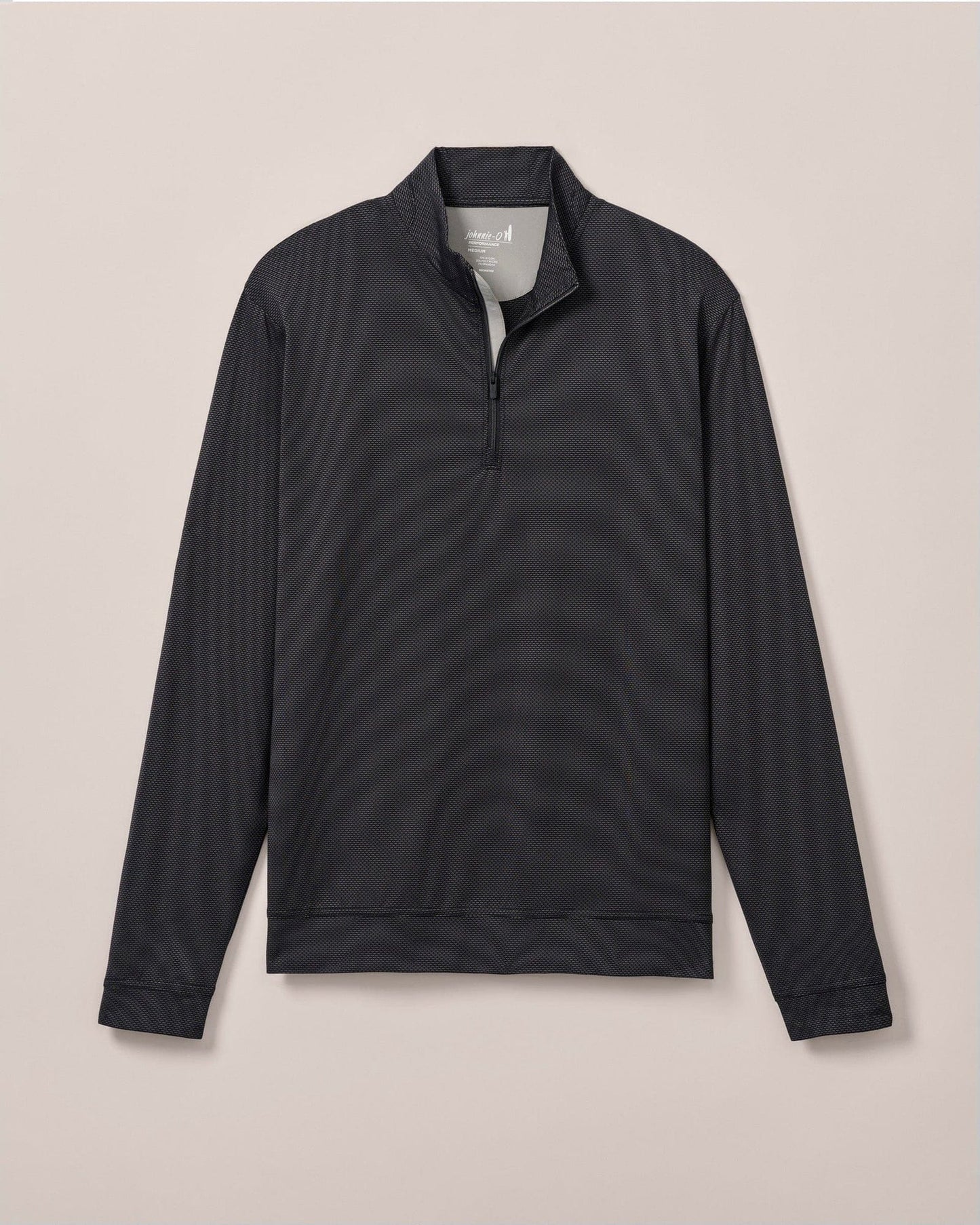 Johnnie-O Sweaters Black Seal / S Jamie Jacquard Stretch 1/4-Zip Pullover