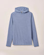 Johnnie-O Sweaters Drayton Merino Cashmere Sweater Hoodie in Laguna Blue