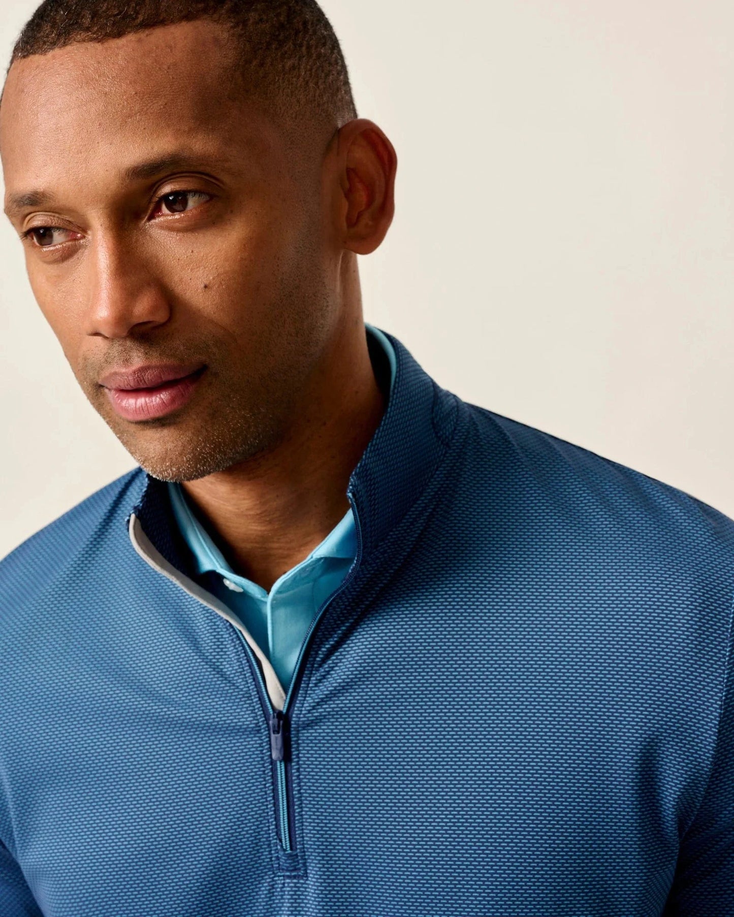 Johnnie-O Sweaters Jamie Jacquard Stretch 1/4-Zip Pullover