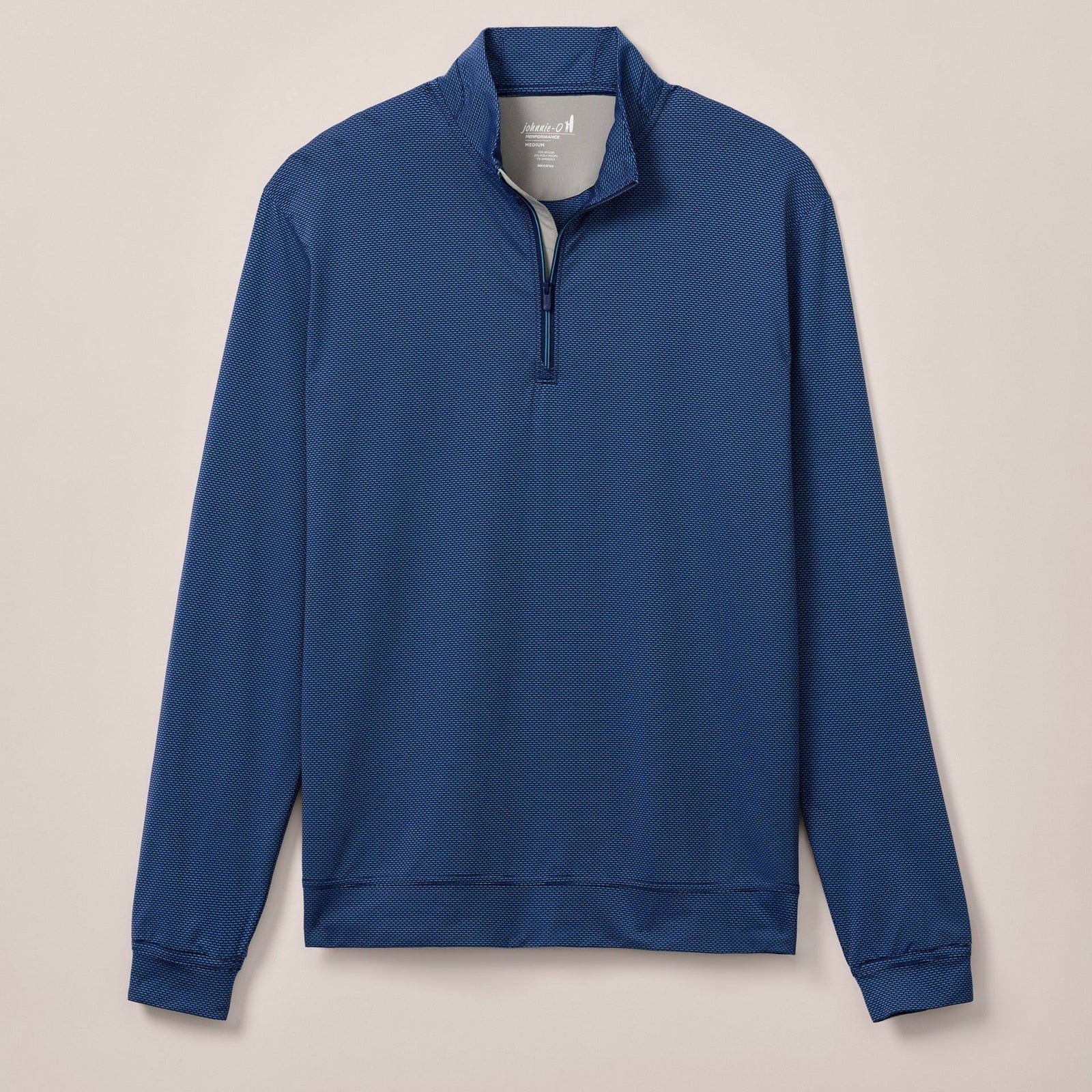 Johnnie-O Sweaters Navy Mahalo / S Jamie Jacquard Stretch 1/4-Zip Pullover