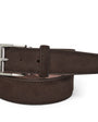 LEN Belt Alcantara Belt-Chocolate