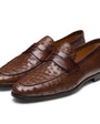 Magnanni Shoes Viggo Ostrich Penny Loafer